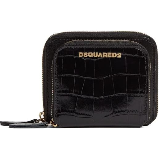 DSQUARED2 portafoglio in pelle - nero