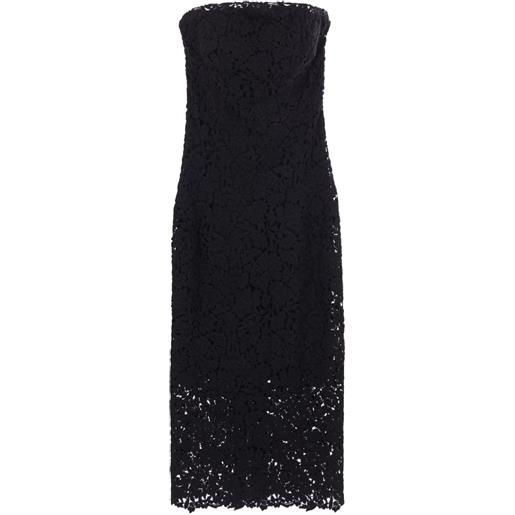 Ermanno Scervino abito in pizzo a fiori - nero