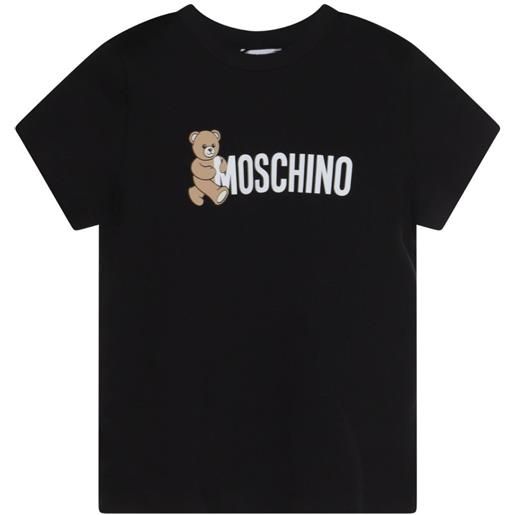 Dolce & Gabbana Kids t-shirt con stampa teddy in cotone - nero
