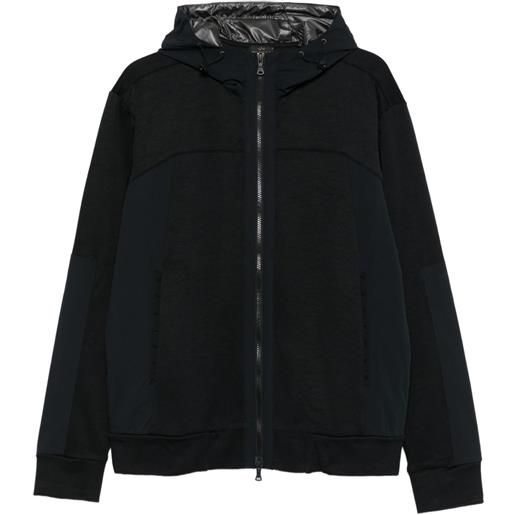 Paul & Shark felpa con cappuccio e zip - nero