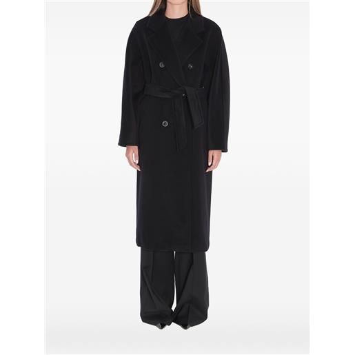 Max Mara cappotto madame con cintura - nero