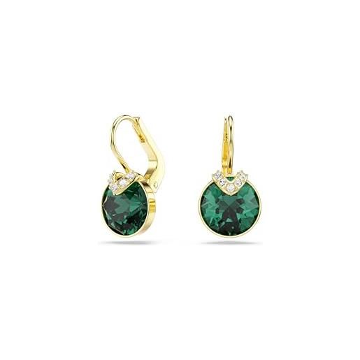 Philip Jones Orecchini Pendenti In Cristallo Verde Con Zirconia – Gioielli Eleganti In Sacchetto Regalo