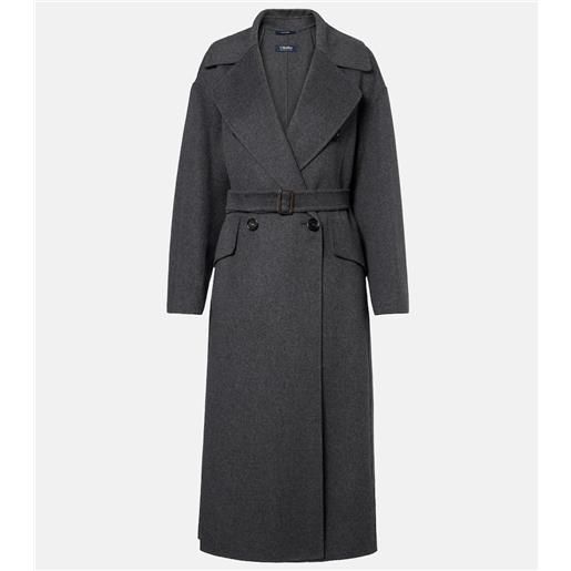 'S Max Mara cappotto in lana vergine con cintura