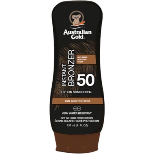 Australian Gold lotion with instant bronzer spf50 237ml