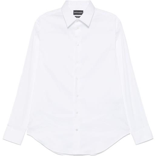 Emporio Armani camicia in popeline - bianco