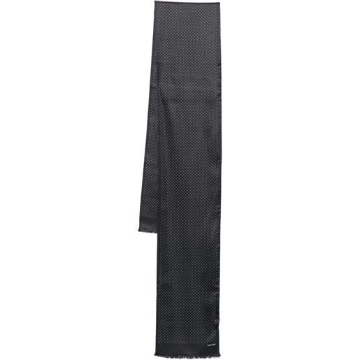 TOM FORD foulard a pois in seta - nero