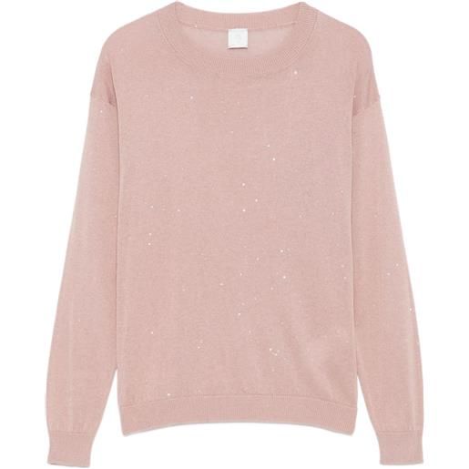 Eleventy maglione con paillettes - rosa