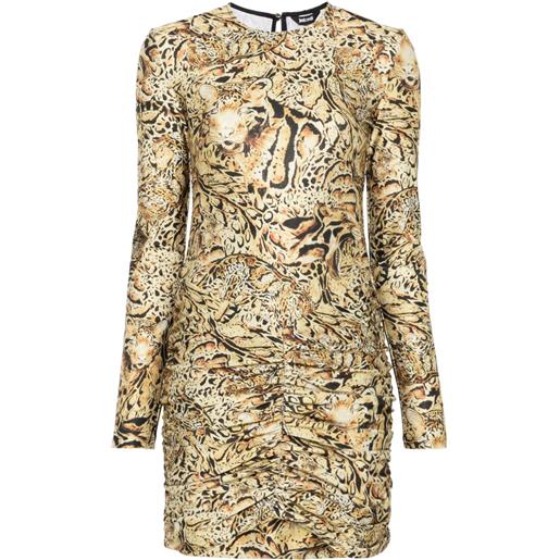 Just Cavalli abito corto con stampa - giallo