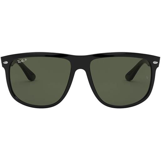 Ray-Ban occhiali da sole rb4147 601/58 boyfriend nero/verde unisex polarizzati