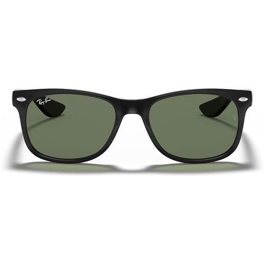 Ray-Ban occhiali da sole rj9052s 100/71 wayfarer kids nero/verde scuro bambini