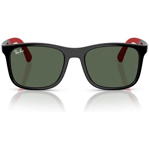 Ray-Ban occhiali da sole rj9084s 713171 nero/verde scuro bambini