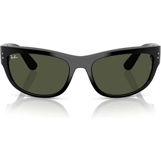 Ray-Ban occhiali da sole rb2289 901/31 mega balorama nero/verde g-15 unisex