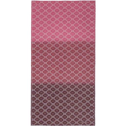 Twinset  stola jacquard bicolore con frange