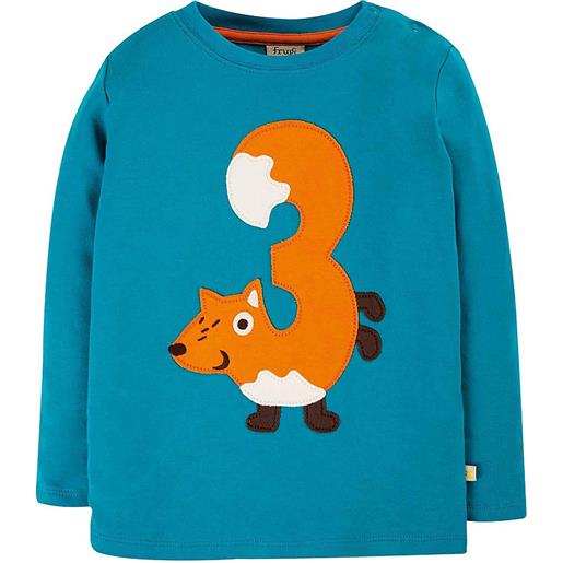 Frugi t-shirt manica lunga compleanno - volpe - n. 3 - frugi