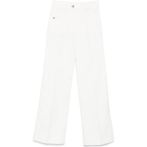 Victoria Beckham jeans dritti in cotone biologico - bianco