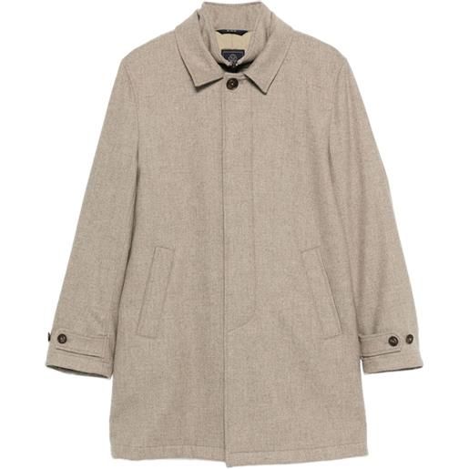 Fay cappotto monopetto in lana vergine - toni neutri