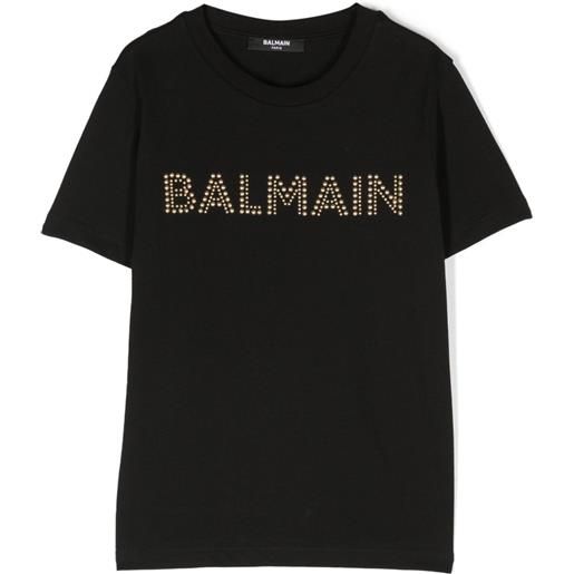 Balmain Kids t-shirt con decorazione - nero
