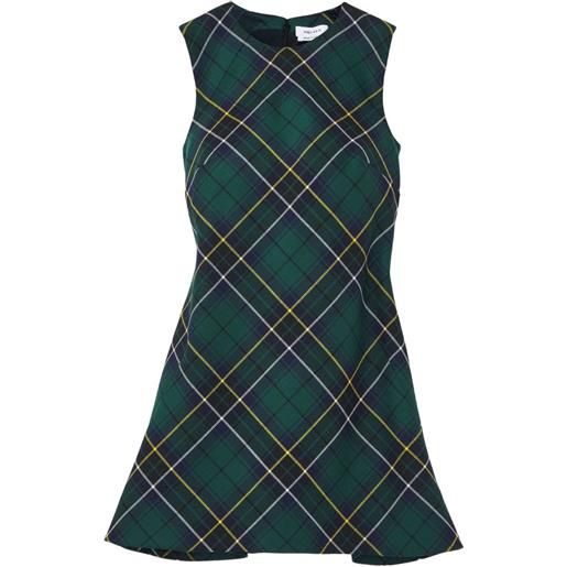 Alexander McQueen abito corto smanicato - verde