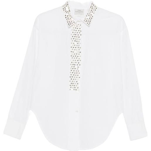 Forte Forte camicia petites-étoiles con decorazione - bianco