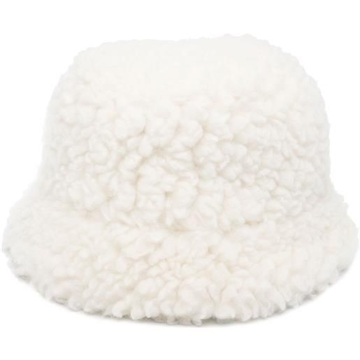 Prada cappello bucket con applicazione - bianco