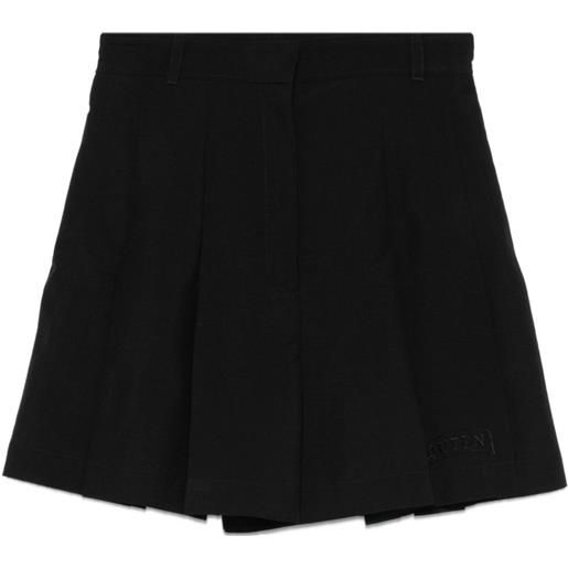 Alexander McQueen bermuda con pieghe - nero