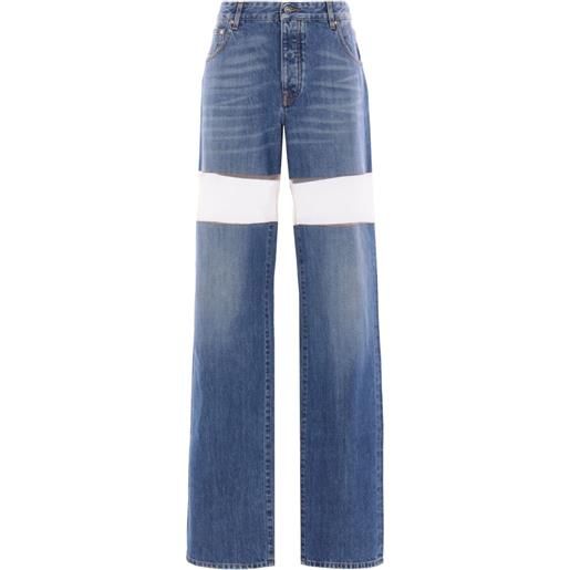 Duran Lantink jeans dritti con dettaglio cut-out - blu