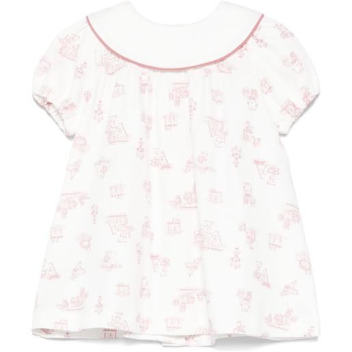 Emporio Armani Kids abito con logo - bianco