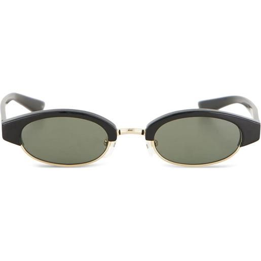 Alexander McQueen Eyewear occhiali da sole ovali ellipse - nero