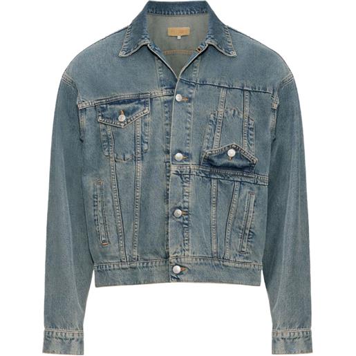 MM6 Maison Margiela giacca denim con tasca - blu