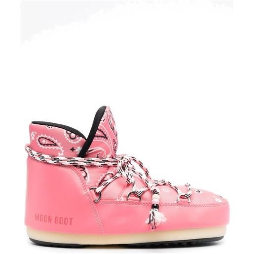 Alanui x Moon boot stivali con stampa alanui x moon boot - rosa