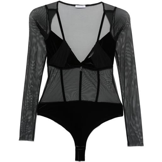 Patrizia Pepe body in rete - nero