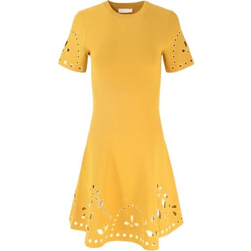 Ulla Johnson abito corto con occhielli - giallo