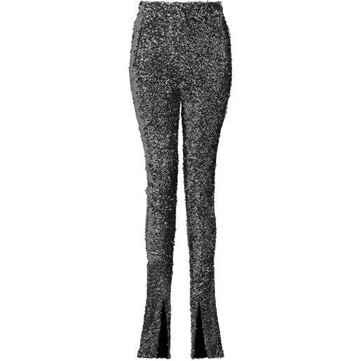 16Arlington pantaloni azra con paillettes - nero