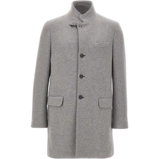 Fay cappotto con colletto rialzato - grigio
