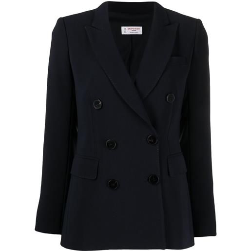 Alberto Biani blazer doppiopetto con revers a lancia - blu
