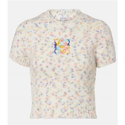 Loewe top anagram in maglia a coste