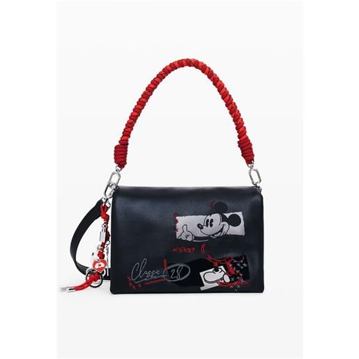 Desigual borsa a tracolla effetto pelle mickey media