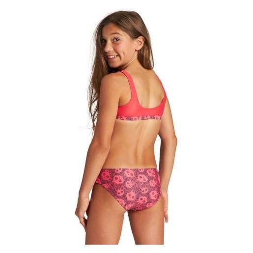 ARENA g meryl jr top two pieces - bikini da ragazza, bambina, 004186, ibiscus ibiscus multi, 152