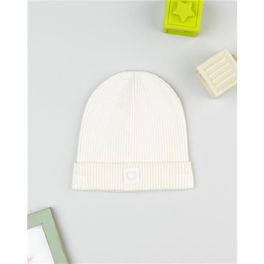 Prénatal berretto bimba bianco costina cuore