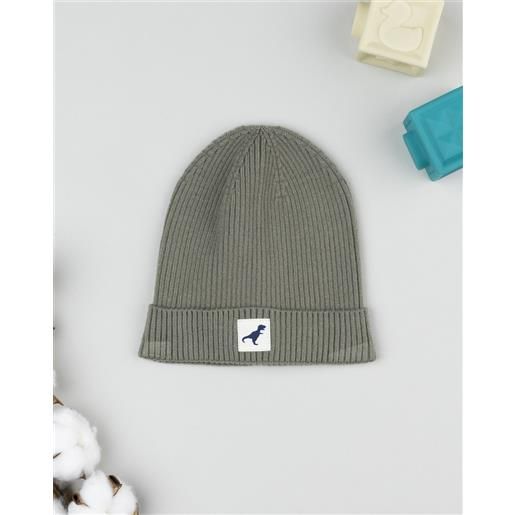 Prénatal berretto bambino verde scuro costina dino