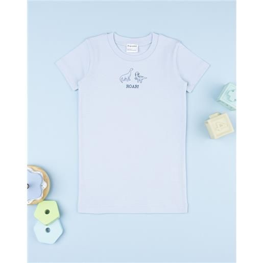 Prénatal t-shirt costina bambino azzurra dinosauri