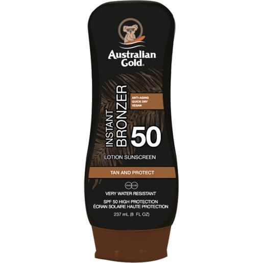 EURACOM Srl lozione solare instant bronzer spf50 australian gold® 237ml
