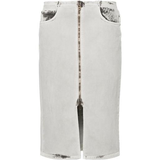 Haikure gonna a matita denim - grigio