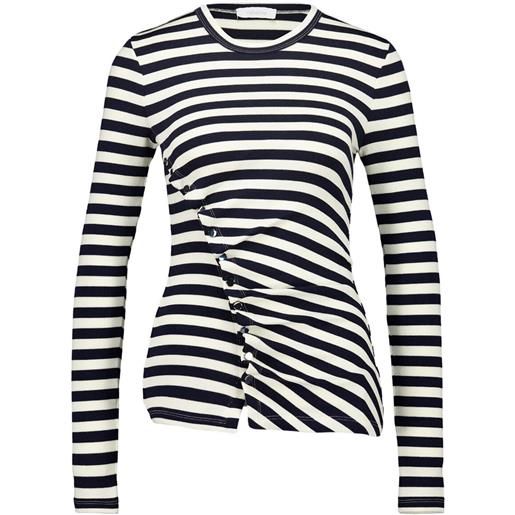 Rabanne top a righe - bianco