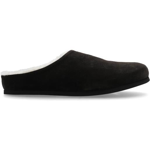 Common Projects clogs con shearling - marrone