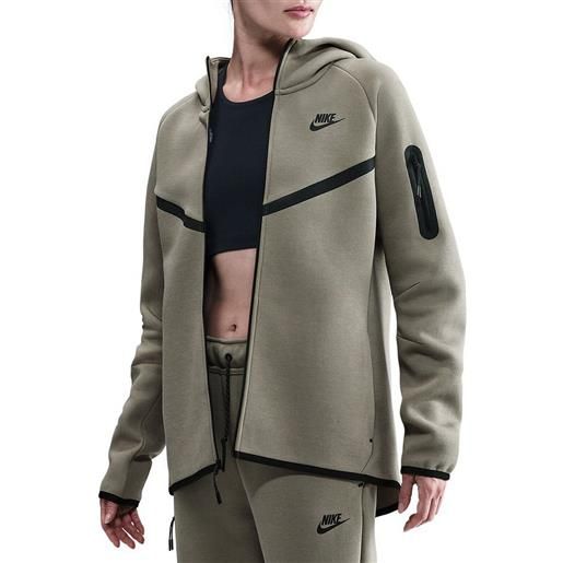 NIKE felpa full zip con cappuccio tech fleece donna
