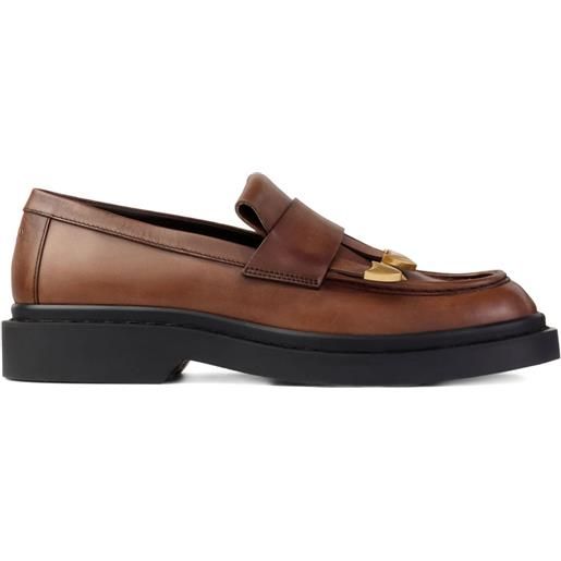 Jimmy Choo mocassini con nappe - mocha