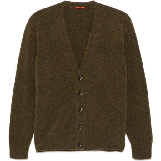 Barena cardigan con scollo a v - verde