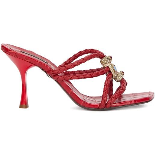 Roberto Cavalli sandali con decorazione - rosso
