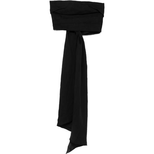 Johanna Ortiz top corto cassia - nero